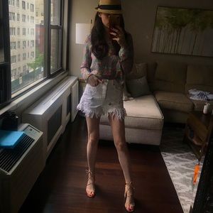 Long sleeve floral top